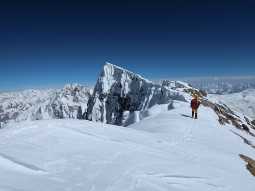 Hugo en ascension al Broad Peak