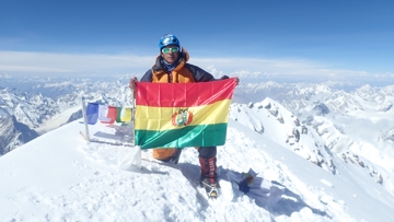 Hugo en la cima